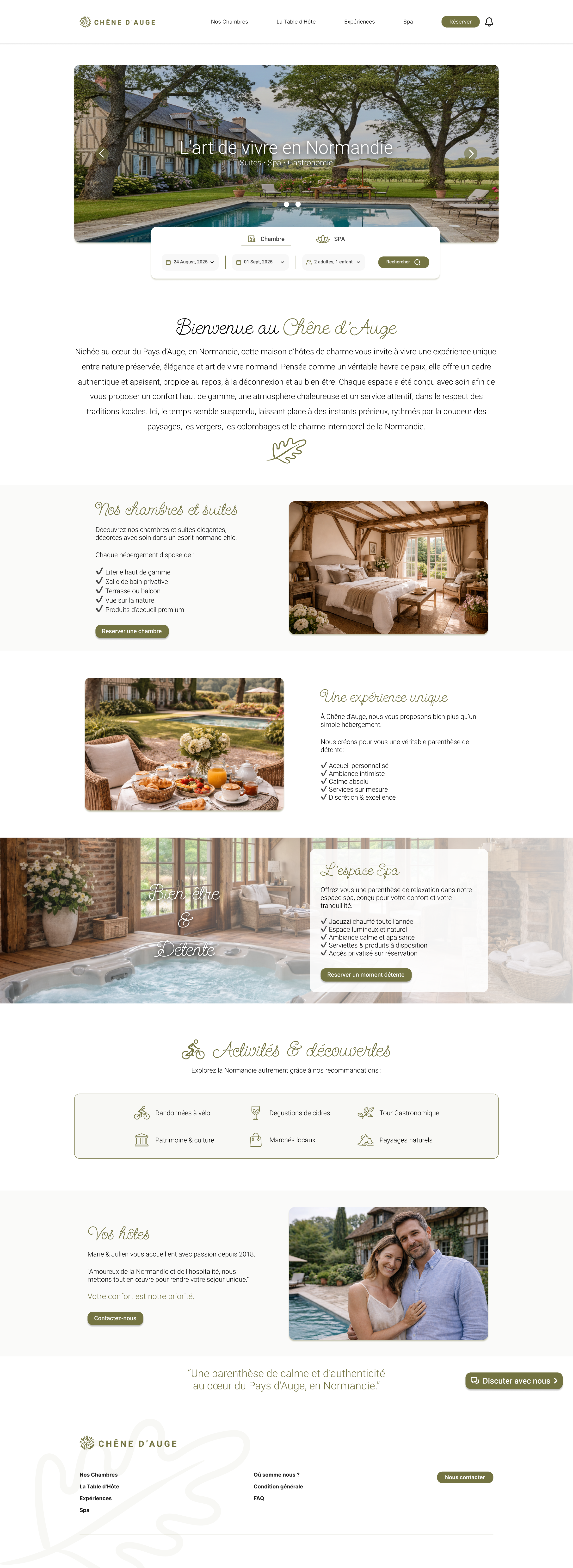 Page d'accueil Chêne d'Auge